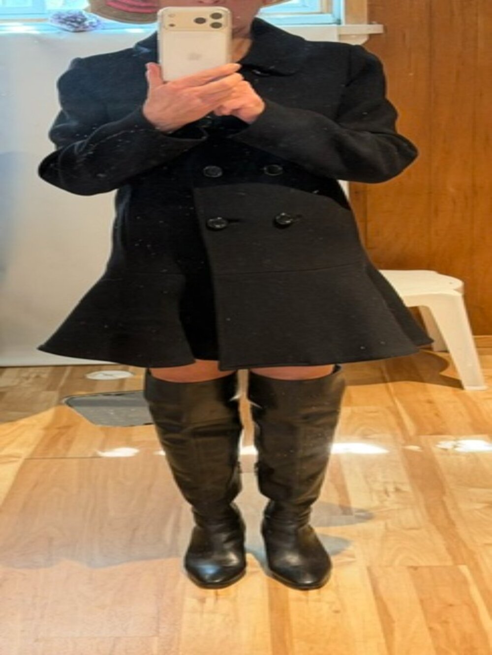 Kate Spade black coat - Picture 2 of 5